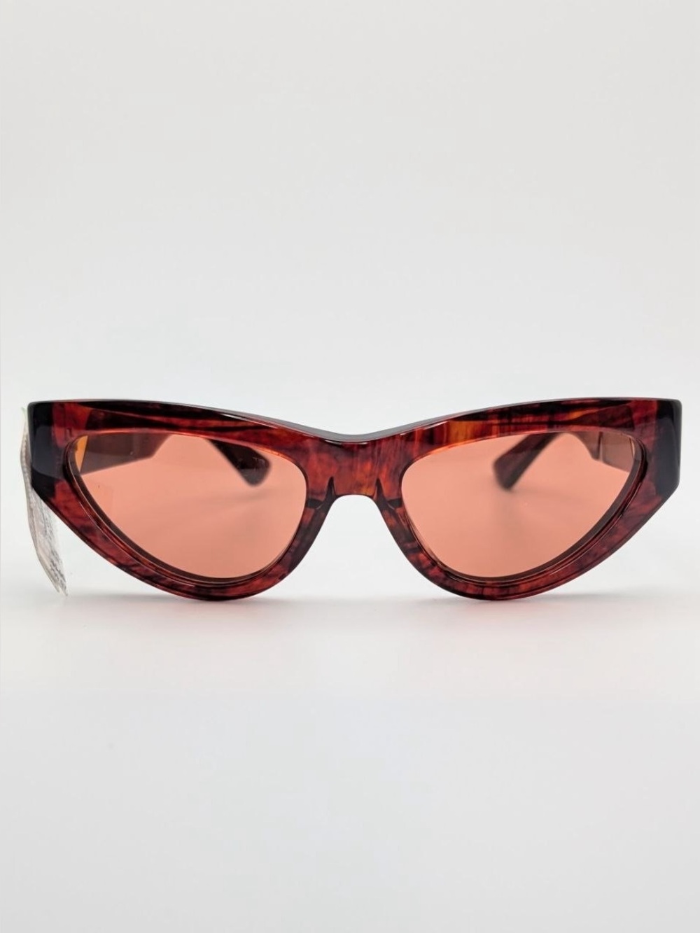 NWT Bottega Veneta Women's Cat-Eye Sunglasses in Tortoiseshell Orange Brown - Picture 5 of 13